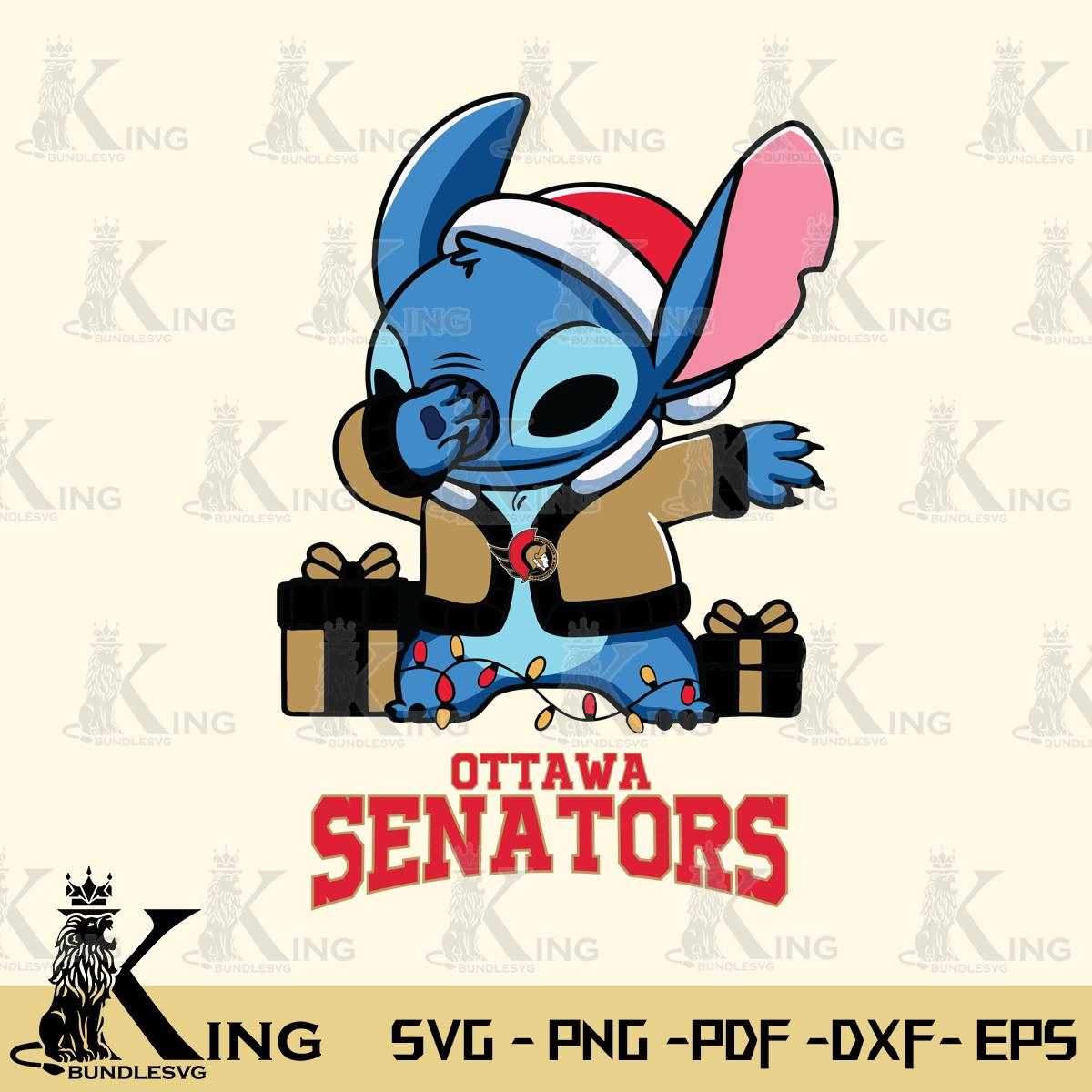 Ottawa Senators Stitch Merry Christmas Svg Eps Dxf Png File, Digital Download