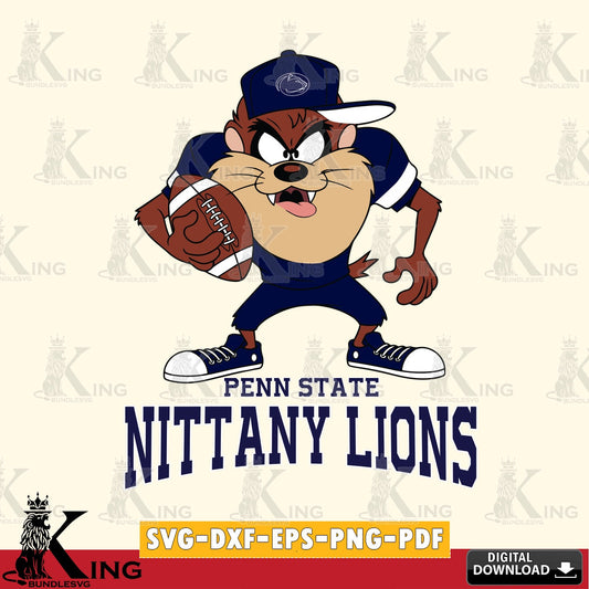 Penn State Nittany Lions Đồng phục bóng đá Taz SVG file, Cut file  , Digital Download , Instant Download, Taz svg, NCAA svg