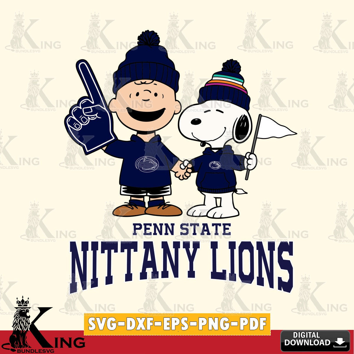 Penn State Nittany Lions Peanuts Fan Gear SVG, Cricut, Cut file  , Digital Download , Instant Download, Peanuts svg, NCAA svg, Football svg, Sport svg