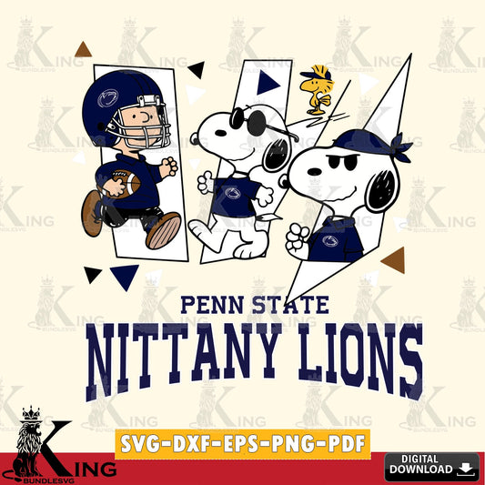 Penn State Nittany Lions Peanuts Joe Cool SVG, Cricut, Cut file  , Digital Download , Instant Download, Peanuts svg, NCAA svg, Football svg, Sport svg