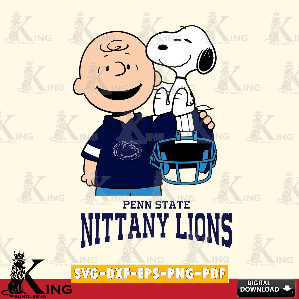 Penn State Nittany Lions Snoopy On Helmet SVG, Cricut, Cut file  , Digital Download , Instant Download, Peanuts svg, NCAA svg, Football svg, Sport svg