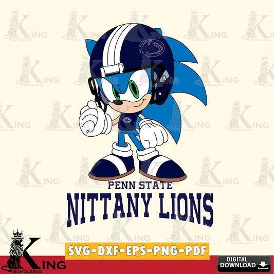 Penn State Nittany Lions Sonic Football Mascot SVG file, Vector , Digital Download , PDF File , Instant Download