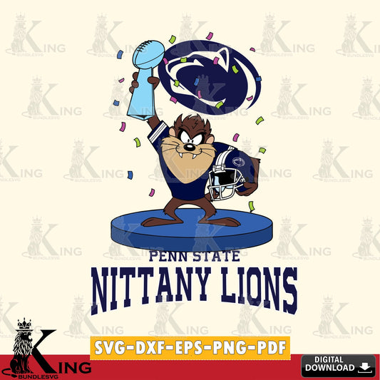 Penn State Nittany Lions Taz Trophy Podium SVG file, Cut file  , Digital Download , Instant Download, Taz svg, NCAA svg