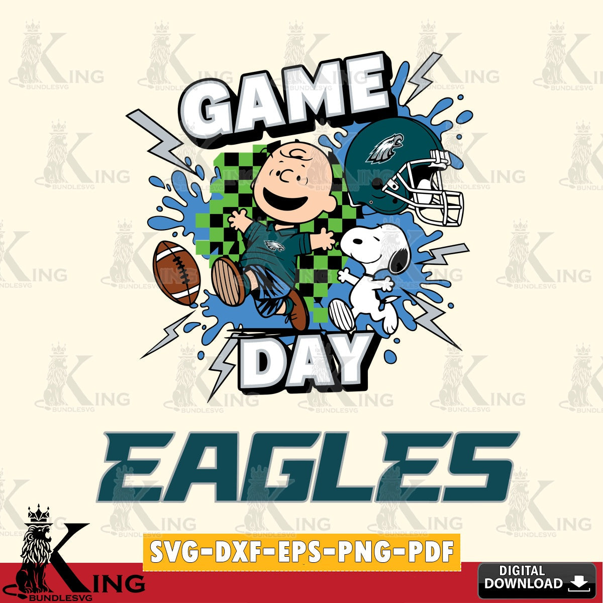 Philadelphia Eagles Game Day Peanuts Cricut file , Cut file  , Digital Download , PDF File , Instant Download