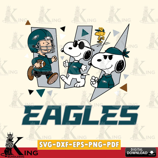 Philadelphia Eagles Peanuts Joe Cool Cricut file , Cut file  , Digital Download , PDF File , Instant Download