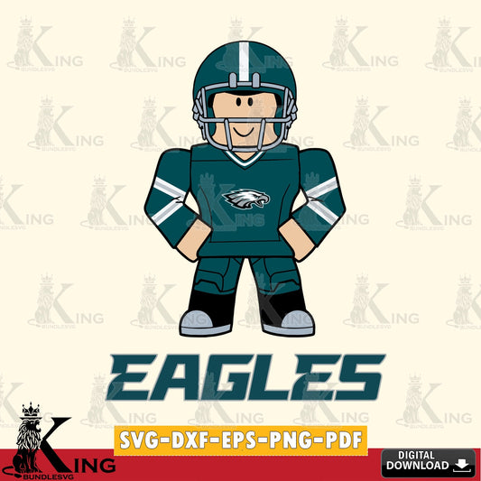 Philadelphia Eagles Roblox Cool Football SVG file , Cricut, NFL  File cut , Digital Download , PDF File