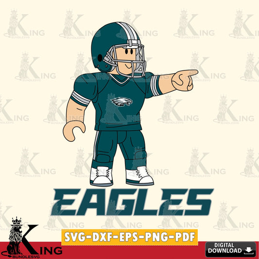 Philadelphia Eagles Roblox Player Football SVG file , Cricut, NFL  File cut , Digital Download , PDF File
