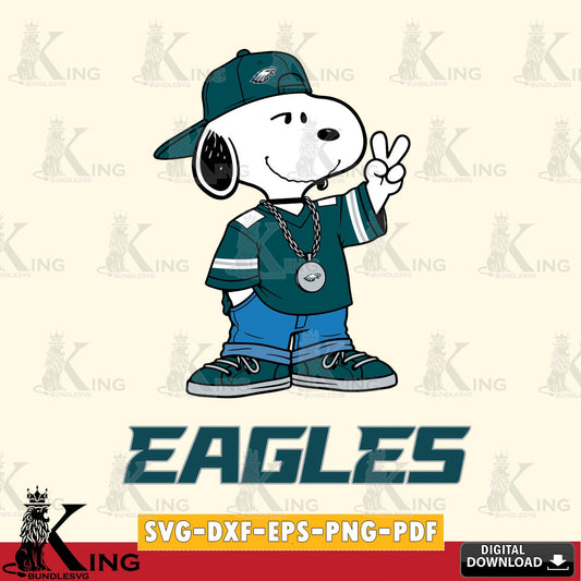 Philadelphia Eagles Snoopy Say hi Cricut file , Cut file  , Digital Download , PDF File , Instant Download
