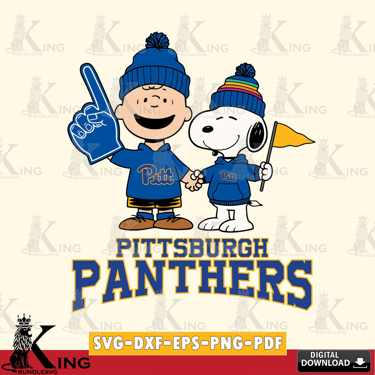 Pittsburgh Panthers Peanuts Fan Gear SVG, Cricut, Cut file  , Digital Download , Instant Download, Peanuts svg, NCAA svg, Football svg, Sport svg