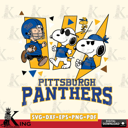 Pittsburgh Panthers Peanuts Joe Cool SVG, Cricut, Cut file  , Digital Download , Instant Download, Peanuts svg, NCAA svg, Football svg, Sport svg