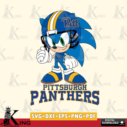 Pittsburgh Panthers Sonic Football Mascot SVG file, Vector , Digital Download , PDF File , Instant Download
