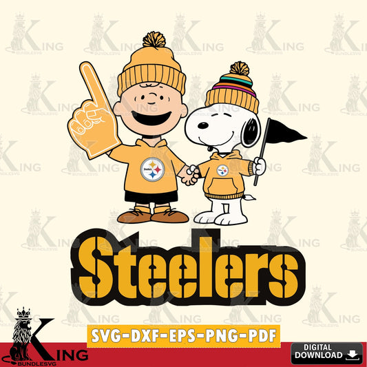 Pittsburgh Steelers Peanuts Fan Gear Cricut file , Cut file  , Digital Download , PDF File , Instant Download