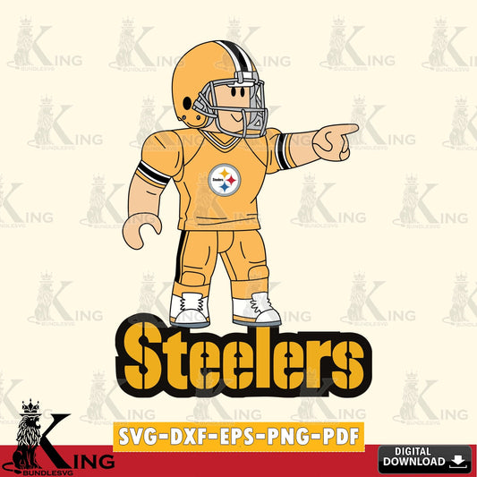 Pittsburgh Steelers Roblox Player Football SVG file , Cricut, NFL  File cut , Digital Download , PDF File