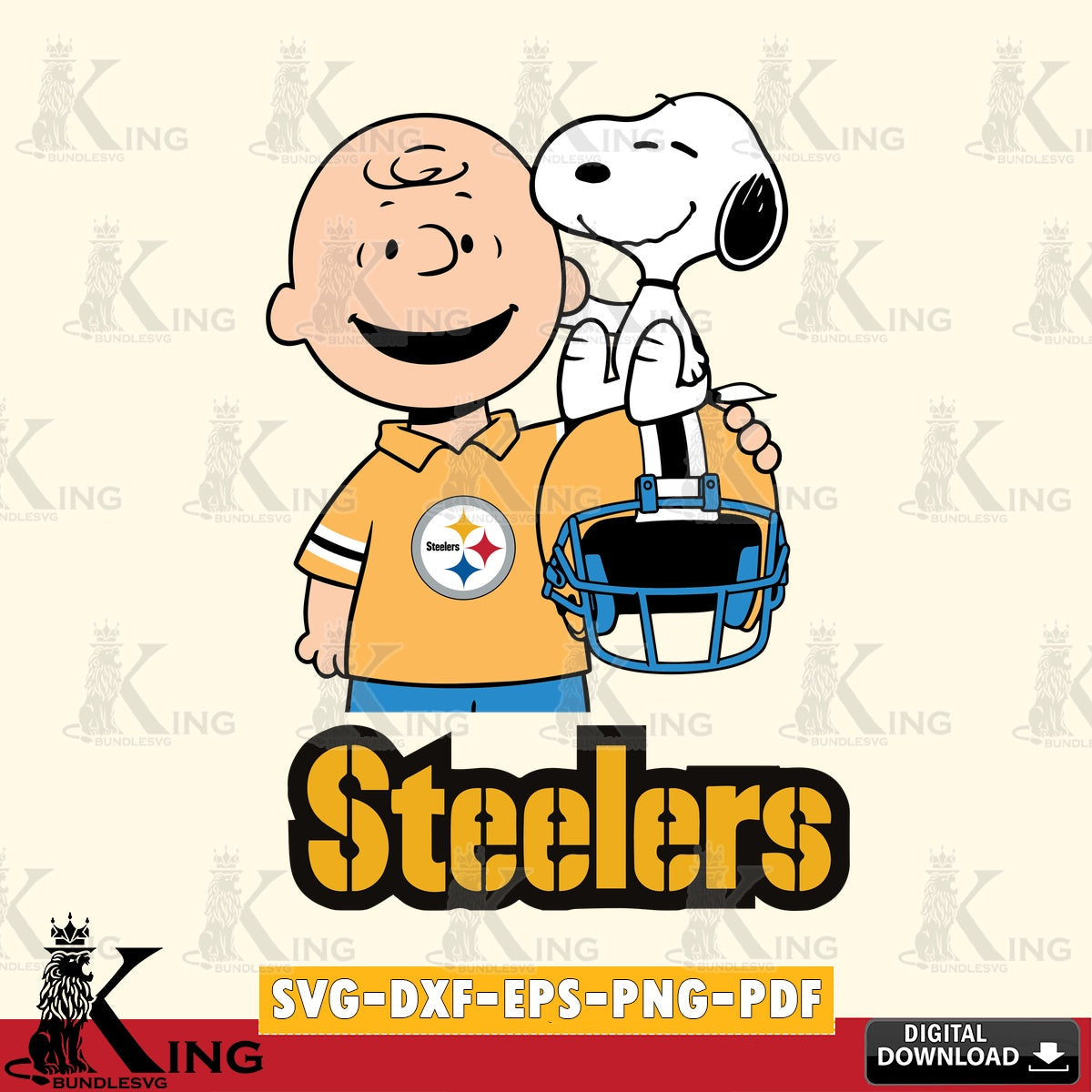 Pittsburgh Steelers Snoopy On Helmet Cricut file , Cut file  , Digital Download , PDF File , Instant Download