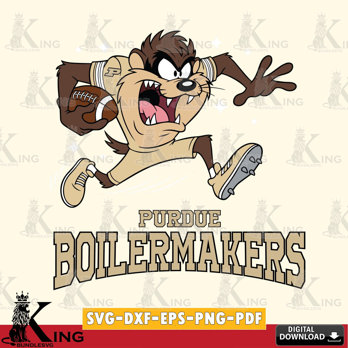 Purdue Boilermakers Angry Taz Football SVG file, Cut file  , Digital Download , Instant Download, Taz svg, NCAA svg