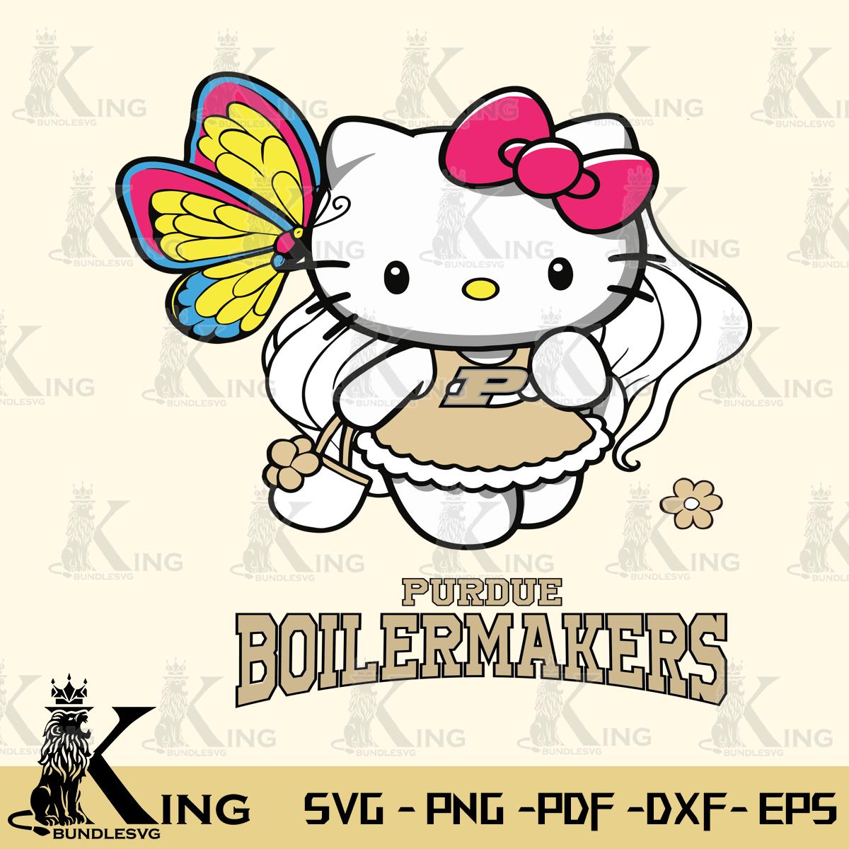 Purdue Boilermakers Kitty Cartoon Svg Eps Dxf Png File, Digital Download