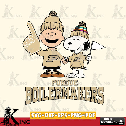Purdue Boilermakers Peanuts Fan Gear SVG, Cricut, Cut file  , Digital Download , Instant Download, Peanuts svg, NCAA svg, Football svg, Sport svg