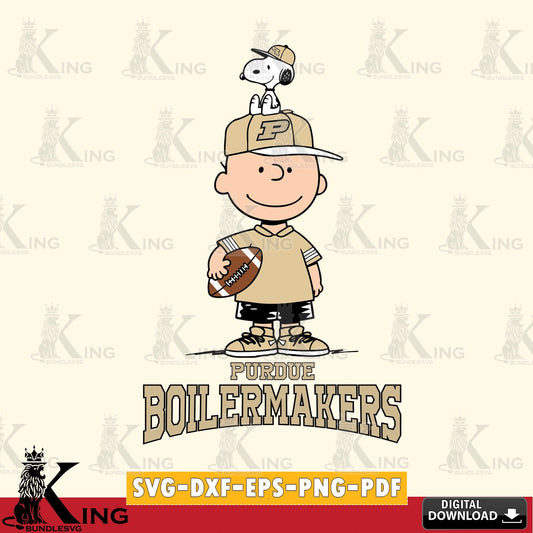 Purdue Boilermakers Peanuts Football Rugby SVG, Cricut, Cut file  , Digital Download , Instant Download, Peanuts svg, NCAA svg, Football svg, Sport svg