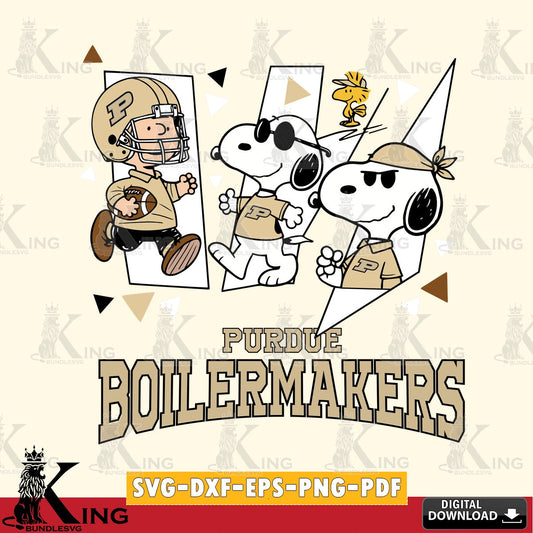 Purdue Boilermakers Peanuts Joe Cool SVG, Cricut, Cut file  , Digital Download , Instant Download, Peanuts svg, NCAA svg, Football svg, Sport svg
