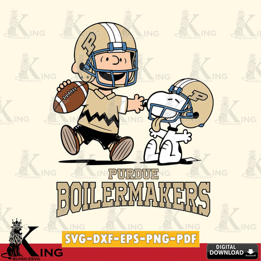 Purdue Boilermakers Snoopy and Peanut Fun SVG, Cricut, Cut file  , Digital Download , Instant Download, Peanuts svg, NCAA svg, Football svg, Sport svg