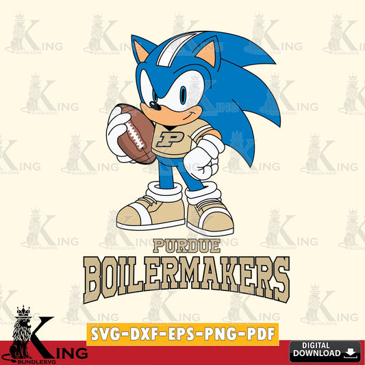 Purdue Boilermakers Sonic Game Day Ready SVG file, Vector , Digital Download , PDF File , Instant Download