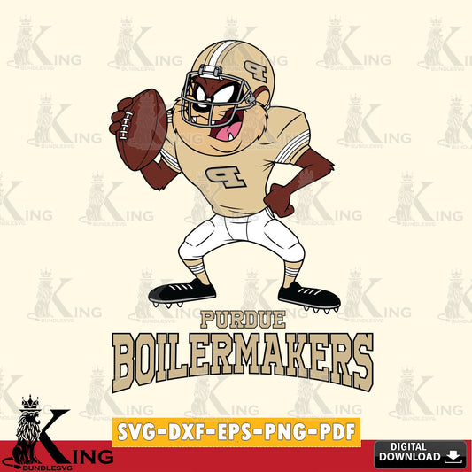 Purdue Boilermakers Taz Football Player SVG file, Cut file  , Digital Download , Instant Download, Taz svg, NCAA svg