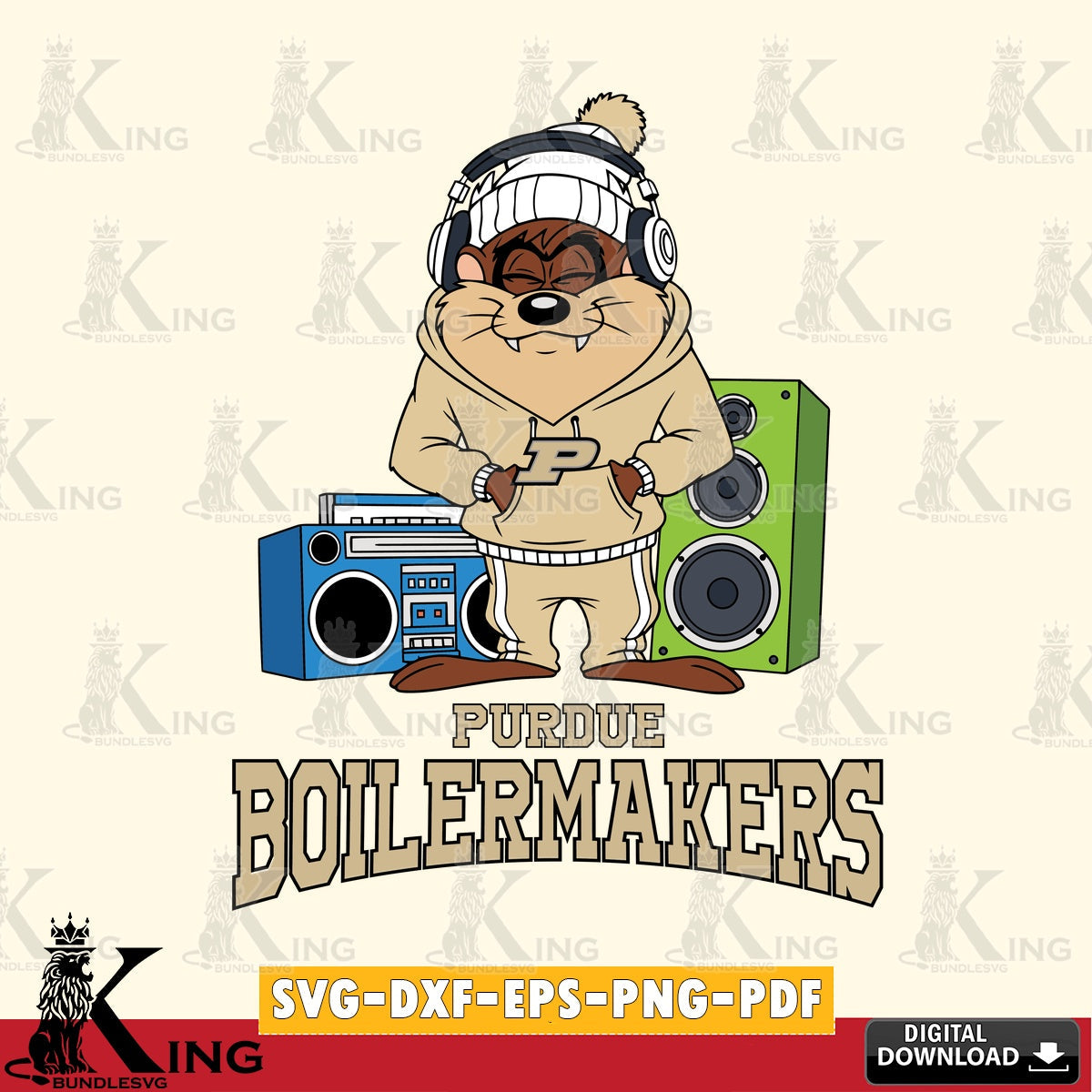 Purdue Boilermakers Taz Hip Hop SVG file, Cut file  , Digital Download , Instant Download, Taz svg, NCAA svg