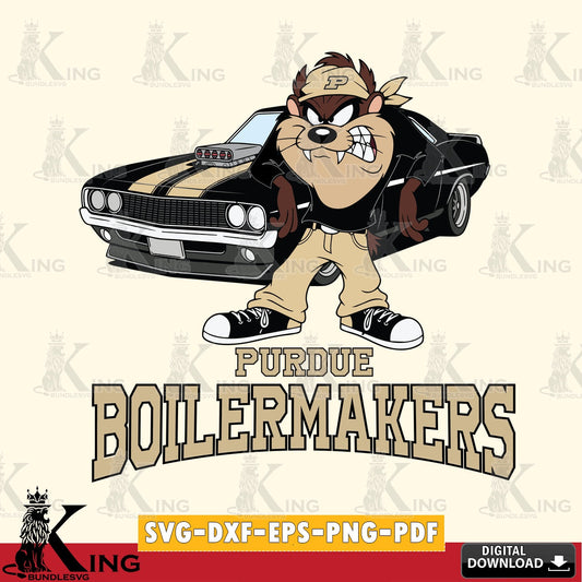 Purdue Boilermakers Taz Racing Car SVG file, Cut file  , Digital Download , Instant Download, Taz svg, NCAA svg