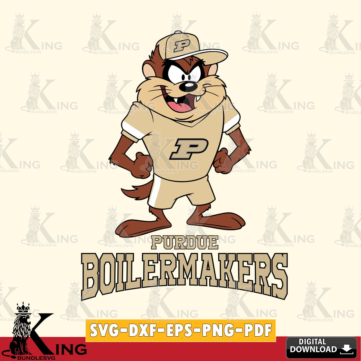 Purdue Boilermakers Taz Standing Pose SVG file, Cut file  , Digital Download , Instant Download, Taz svg, NCAA svg