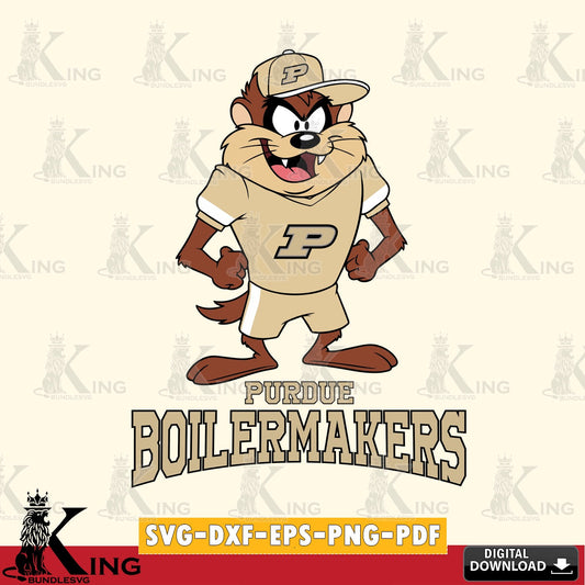 Purdue Boilermakers Taz Standing Pose SVG file, Cut file  , Digital Download , Instant Download, Taz svg, NCAA svg