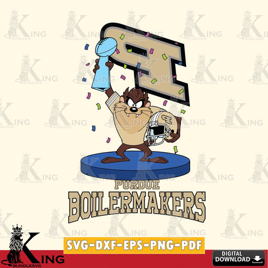 Purdue Boilermakers Taz Trophy Podium SVG file, Cut file  , Digital Download , Instant Download, Taz svg, NCAA svg