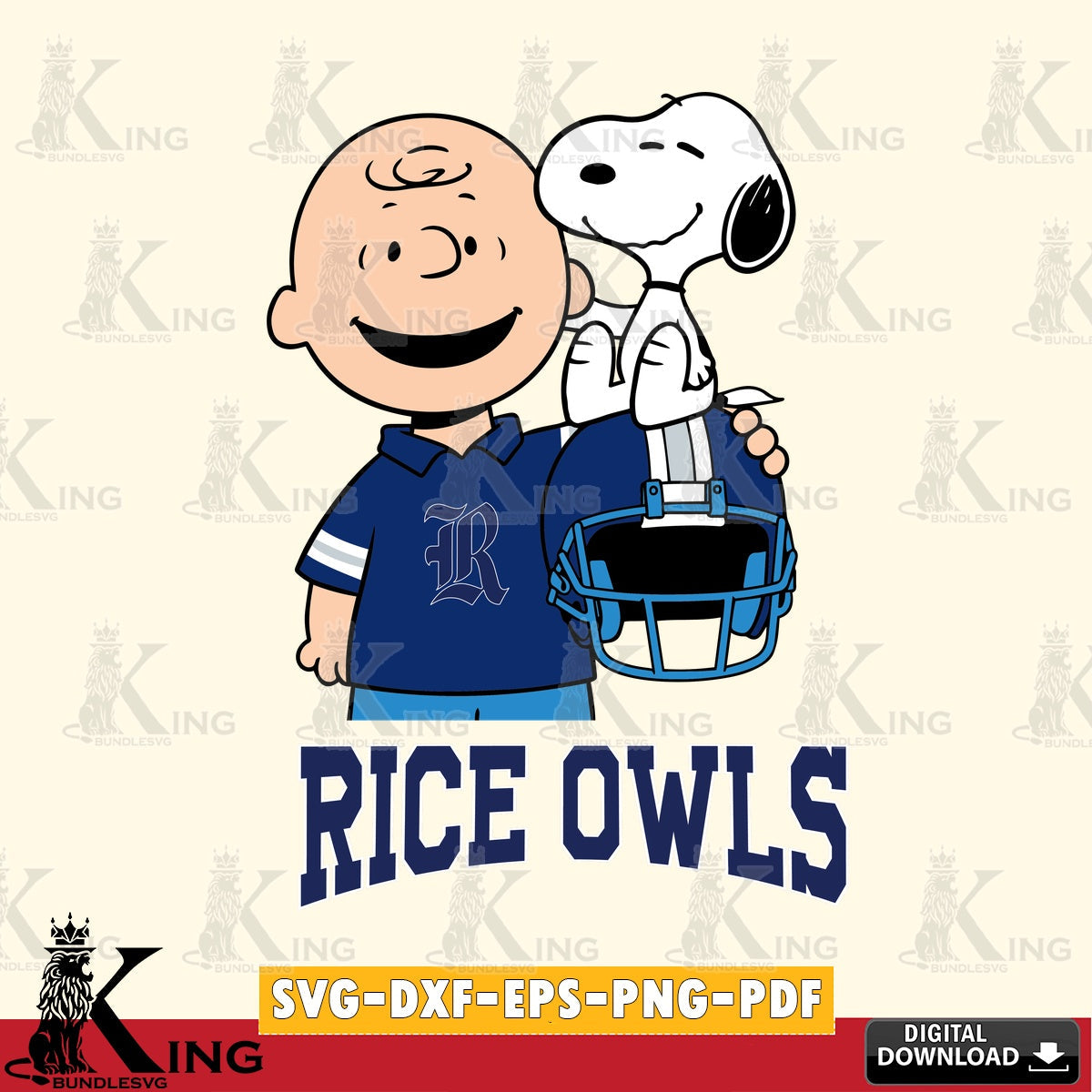 Rice Owls Snoopy On Helmet SVG, Cricut, Cut file  , Digital Download , Instant Download, Peanuts svg, NCAA svg, Football svg, Sport svg