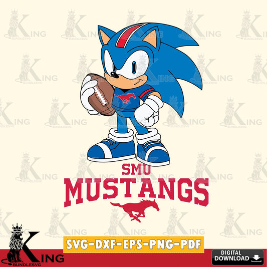 SMU Mustangs Sonic Game Day Ready SVG file, Vector , Digital Download , PDF File , Instant Download