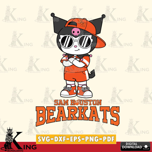 Sam Houston Bearkats Kuromi Football Jersey SVG file, Cricut, Cut file  , Digital Download , Instant Download, Sanrio svg, Clipart