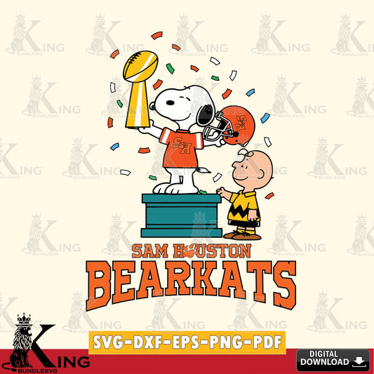 Sam Houston Bearkats Peanuts Winner SVG, Cricut, Cut file  , Digital Download , Instant Download, Peanuts svg, NCAA svg, Football svg, Sport svg