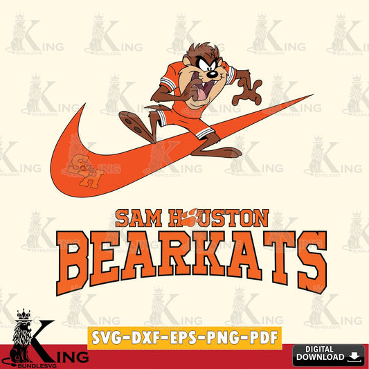 Sam Houston Bearkats Taz Football Nike SVG file, Cut file  , Digital Download , Instant Download, Taz svg, NCAA svg