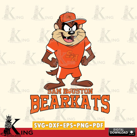 Sam Houston Bearkats Taz Standing Pose SVG file, Cut file  , Digital Download , Instant Download, Taz svg, NCAA svg