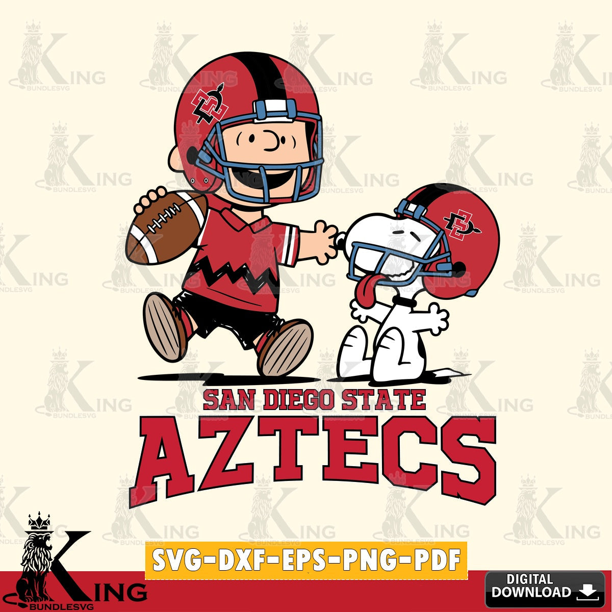 San Diego State Aztecs Snoopy and Peanut Fun SVG, Cricut, Cut file  , Digital Download , Instant Download, Peanuts svg, NCAA svg, Football svg, Sport svg