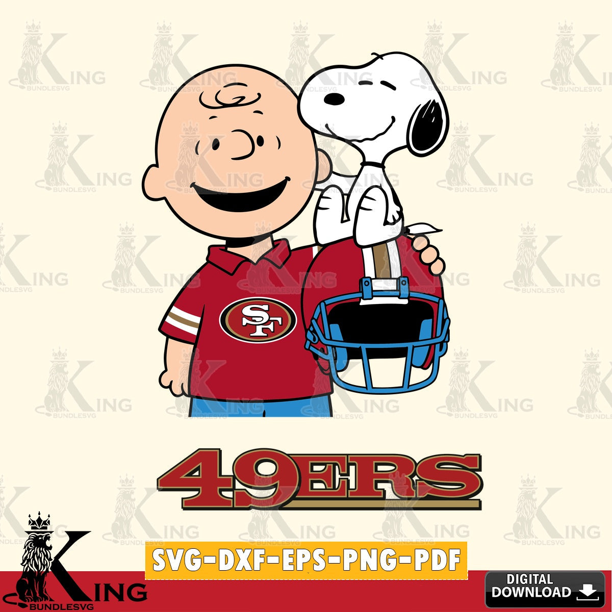 San Francisco 49ers Snoopy On Helmet Cricut file , Cut file  , Digital Download , PDF File , Instant Download
