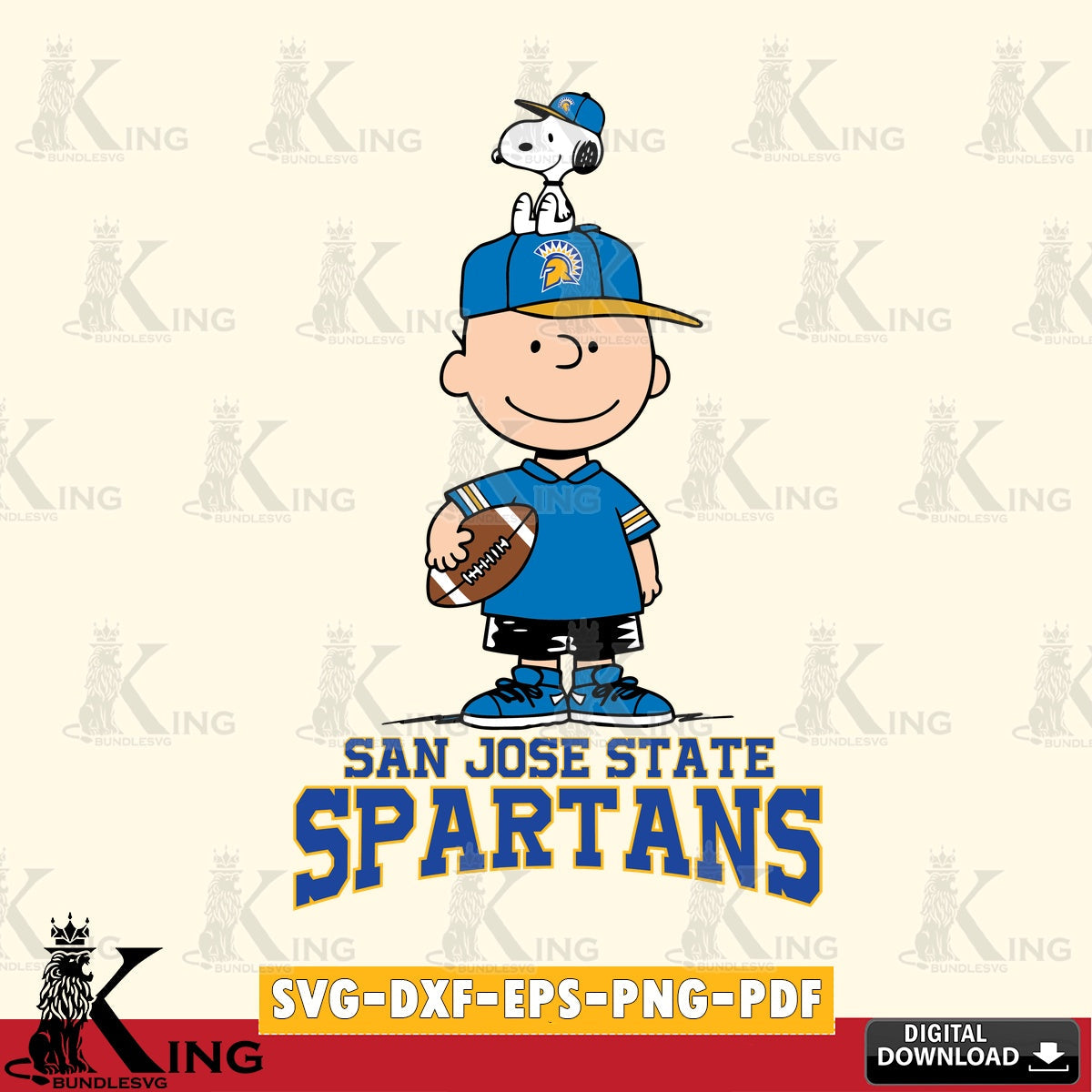 San José State Spartans Peanuts Football Rugby SVG, Cricut, Cut file  , Digital Download , Instant Download, Peanuts svg, NCAA svg, Football svg, Sport svg