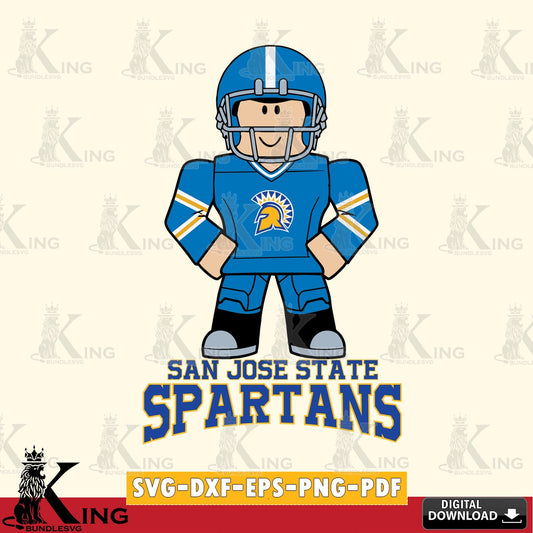 San José State Spartans Roblox Cool Football SVG file , NCAA Cricut,  File cut , Digital Download , PDF File