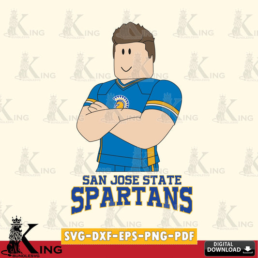 San José State Spartans Roblox Football SVG file , NCAA Cricut,  File cut , Digital Download , PDF File