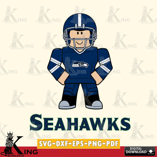 Seattle Seahawks Roblox Cool Football SVG file , Cricut, NFL  File cut , Digital Download , PDF File