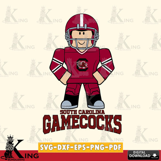 South Carolina Gamecocks Roblox Cool Football SVG file , NCAA Cricut,  File cut , Digital Download , PDF File