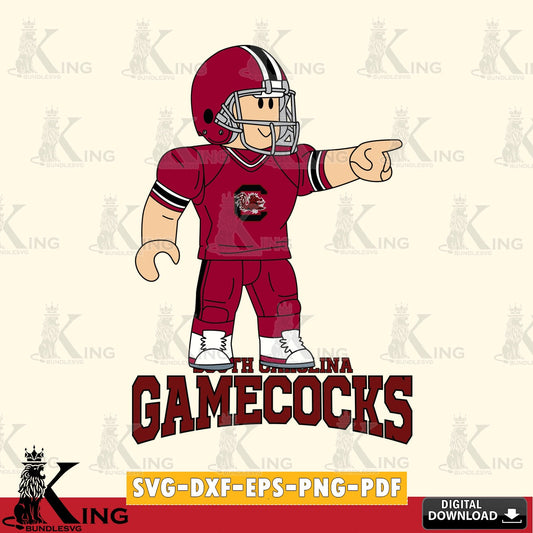 South Carolina Gamecocks Roblox Player Football SVG file , NCAA Cricut,  File cut , Digital Download , PDF File