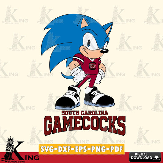 Beautiful illustration of South Carolina Gamecocks Sonic Football Star Mascot, high-quality vector for DIY scrapbooking and home