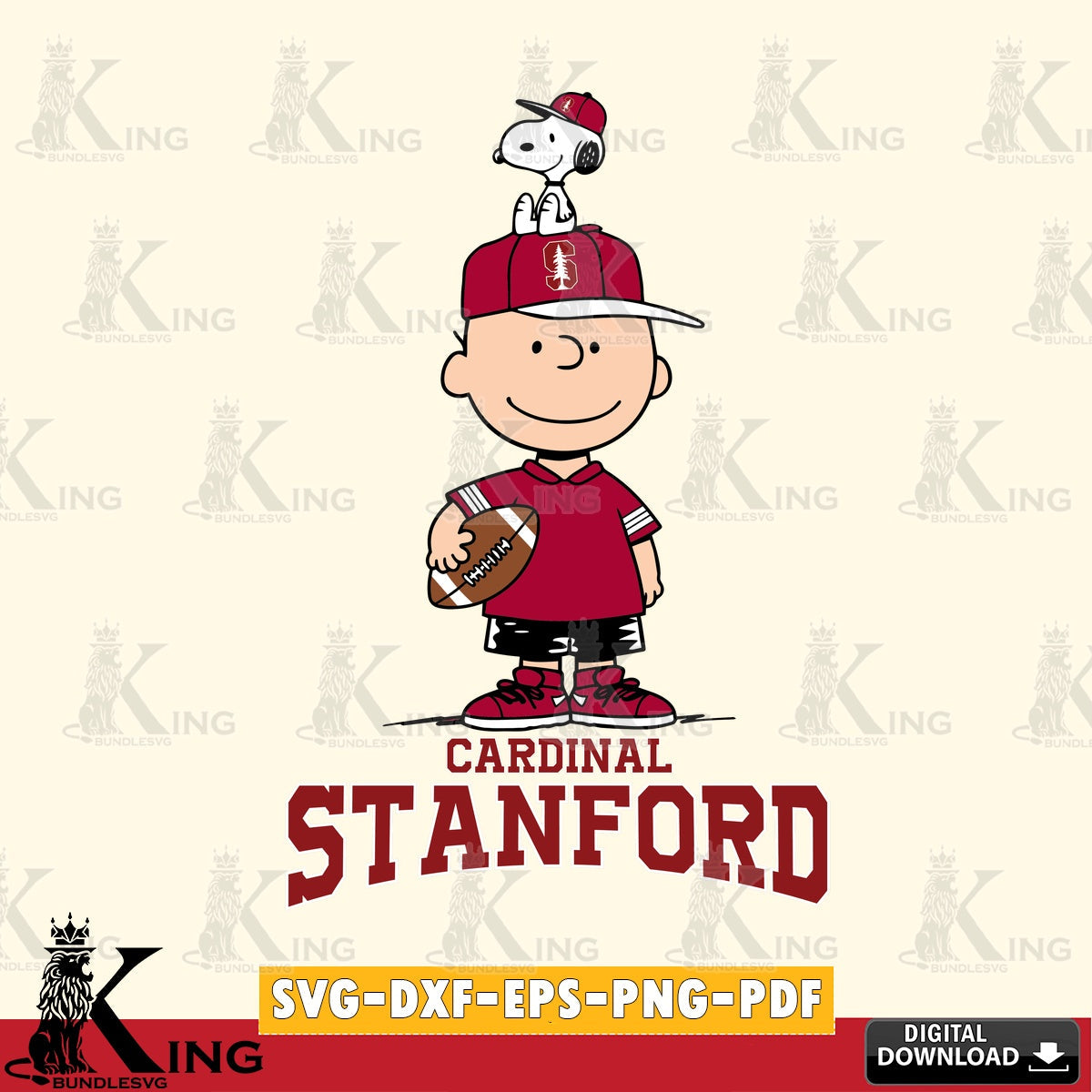 Stanford Cardinal Peanuts Football Rugby SVG, Cricut, Cut file  , Digital Download , Instant Download, Peanuts svg, NCAA svg, Football svg, Sport svg
