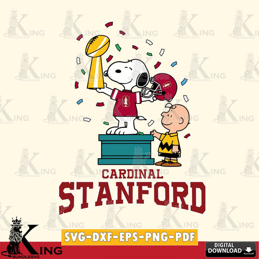 Stanford Cardinal Peanuts Winner SVG, Cricut, Cut file  , Digital Download , Instant Download, Peanuts svg, NCAA svg, Football svg, Sport svg