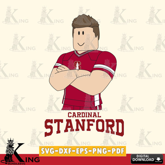 Stanford Cardinal Roblox Football SVG file , NCAA Cricut,  File cut , Digital Download , PDF File
