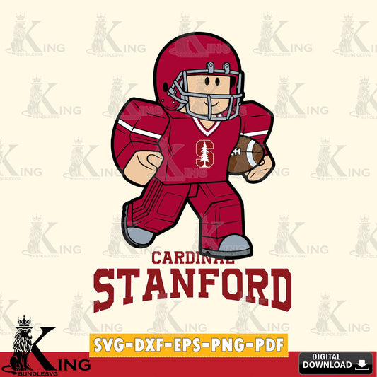 Stanford Cardinal Roblox Player Rugby SVG file , NCAA Cricut,  File cut , Digital Download , PDF File